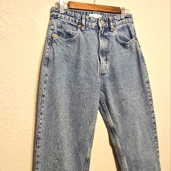 Zara High Rise Denim Jeans 6 - Picture 3 of 8